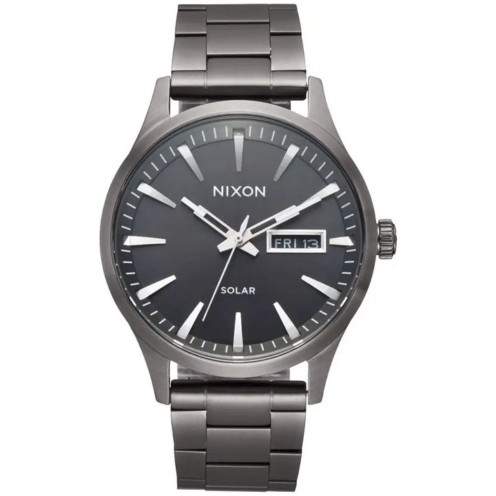 Nixon Sentry Solar Stainless Steel Watch 