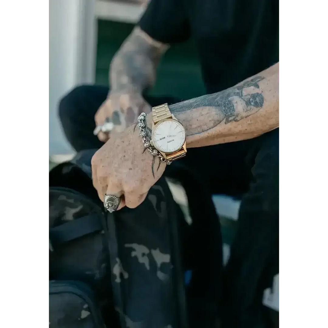 NIXON SENTRY STAINLESS STEEL WATCH 