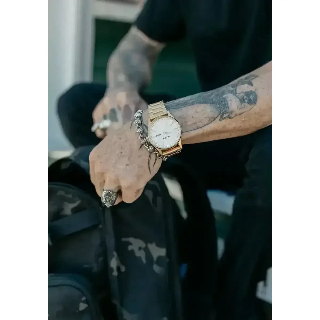 NIXON SENTRY STAINLESS STEEL WATCH 
