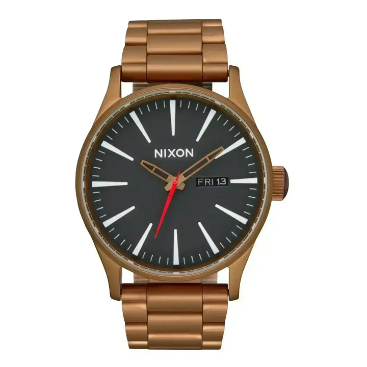 Nixon Sentry Stainless Steel Watch Bronze / Black 
