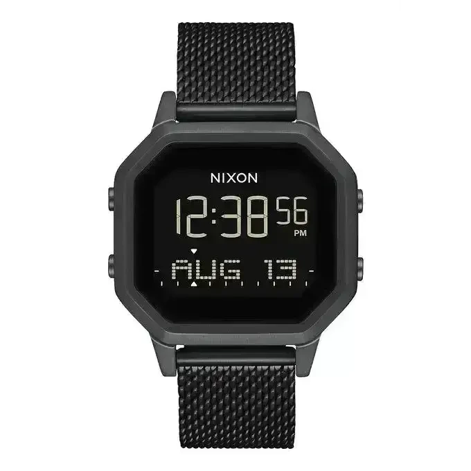 NIXON SIREN MILANESE WATCH All Black 