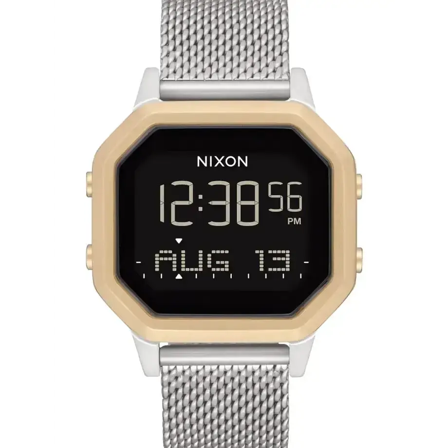 Nixon Siren Milanese Watch Silver / Light Gold 