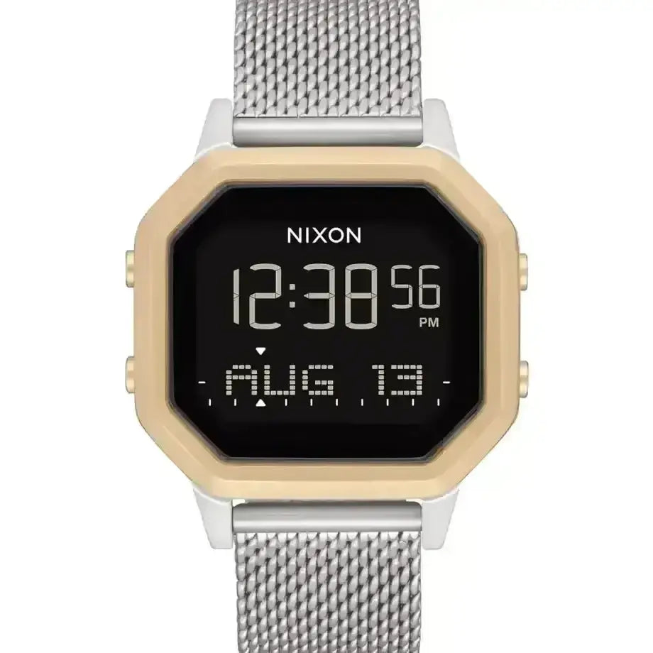 Nixon Siren Milanese Watch Silver / Light Gold 