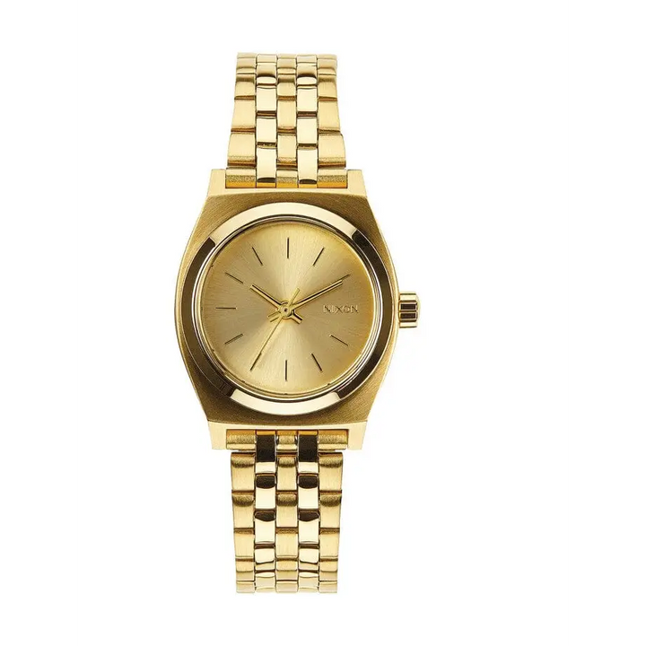 Nixon Small Time Teller Watch All Gold 