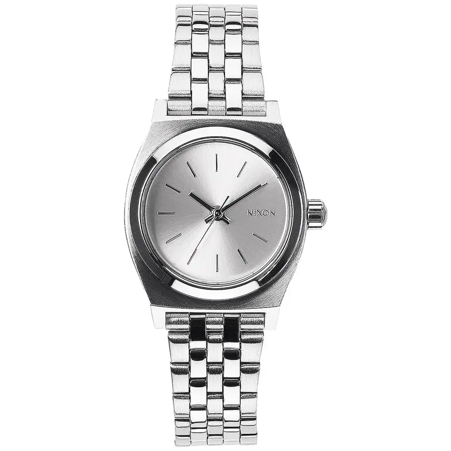 Nixon Small Time Teller Watch All Silver 