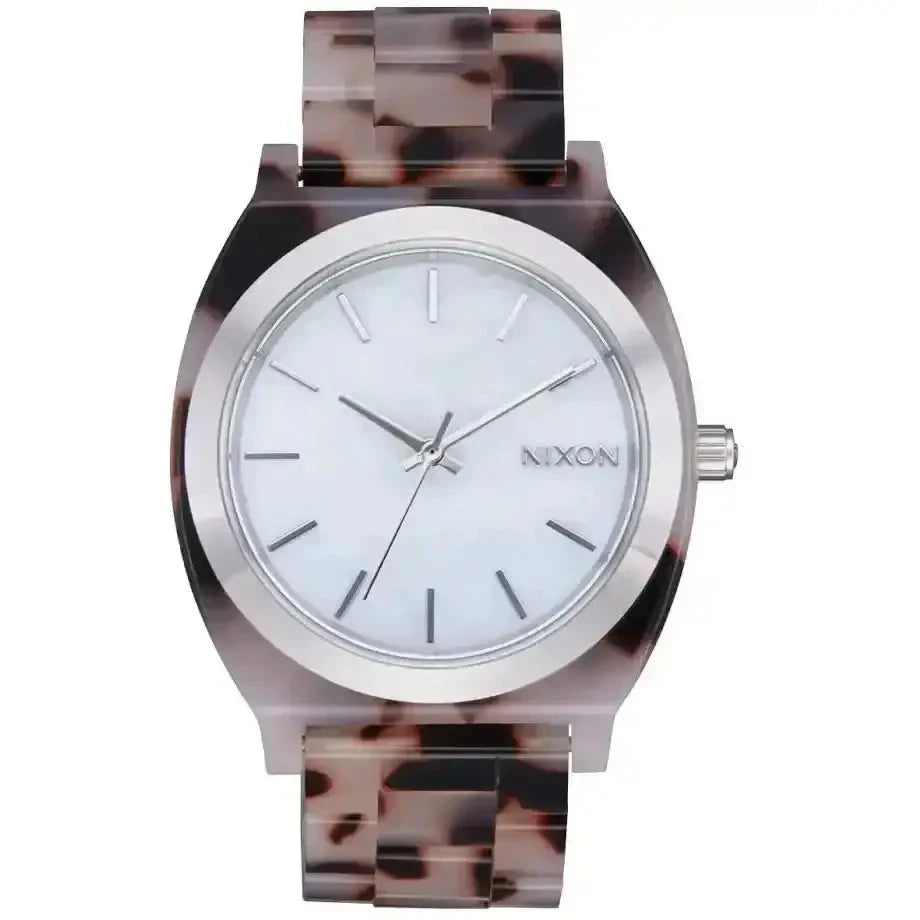 Nixon Time Teller Acetate Watch Pink Tortoise / Mother of Pearl 