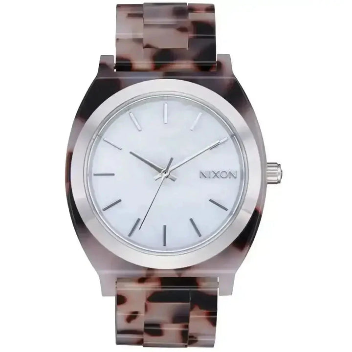 Nixon Time Teller Acetate Watch Pink Tortoise / Mother of Pearl 