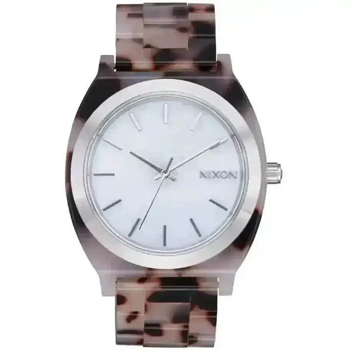 Nixon Time Teller Acetate Watch Pink Tortoise / Mother of Pearl 