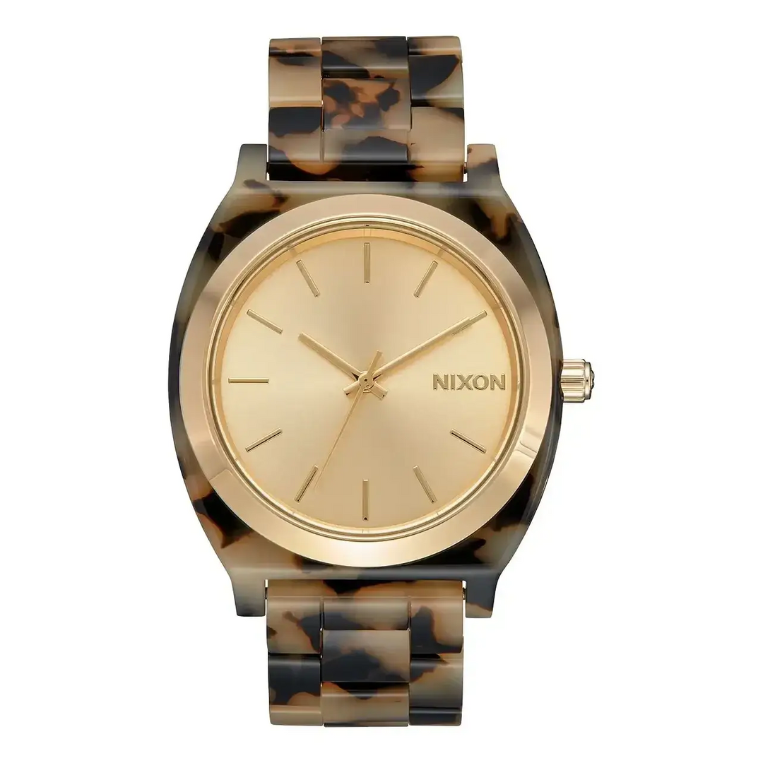 Nixon Time Teller Acetate Watch Cream Tortoise 