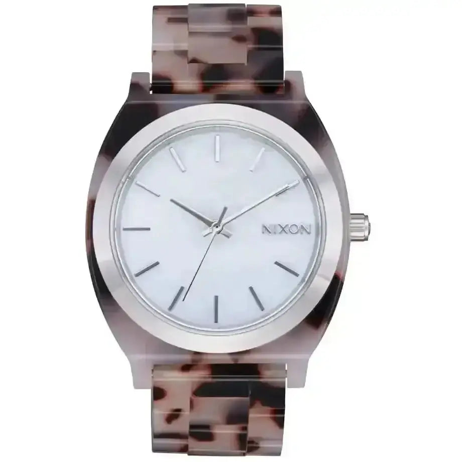 Nixon Time Teller Acetate Watch Pink Tortoise / Mother of Pearl 