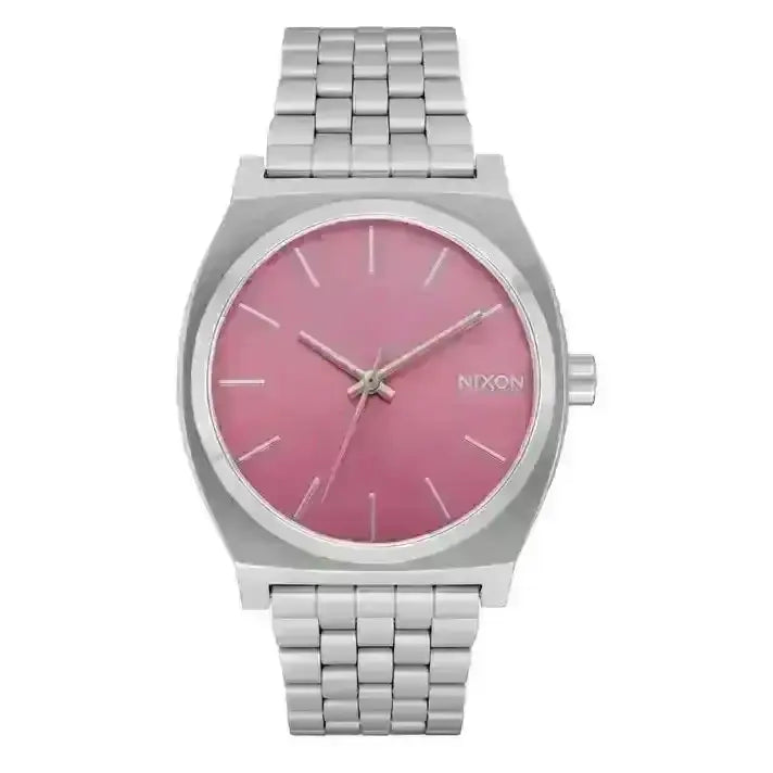 Nixon Time Teller Watch Silver / Pink 