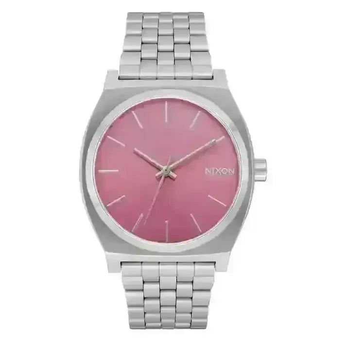 Nixon Time Teller Watch Silver / Pink 