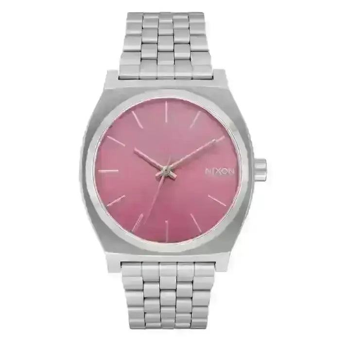 Nixon Time Teller Watch Silver / Pink 