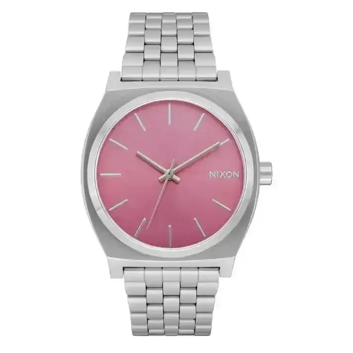 Nixon Time Teller Watch Silver / Pink 