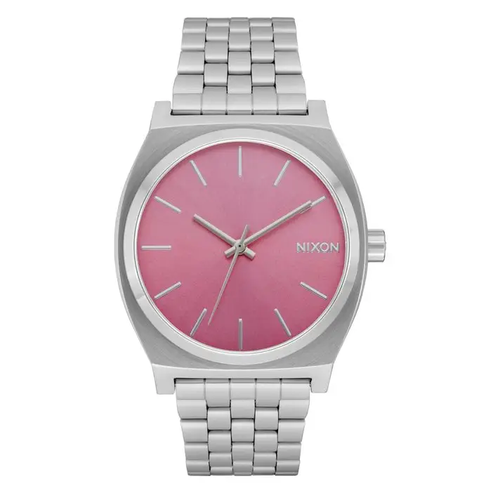 Nixon Time Teller Watch Silver / Pink 