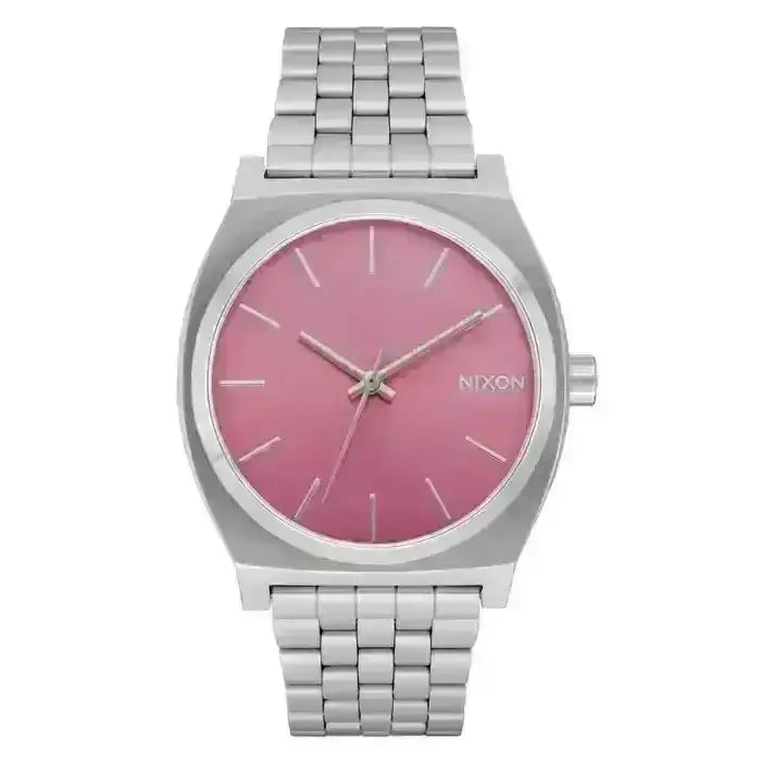 Nixon Time Teller Watch Silver / Pink 