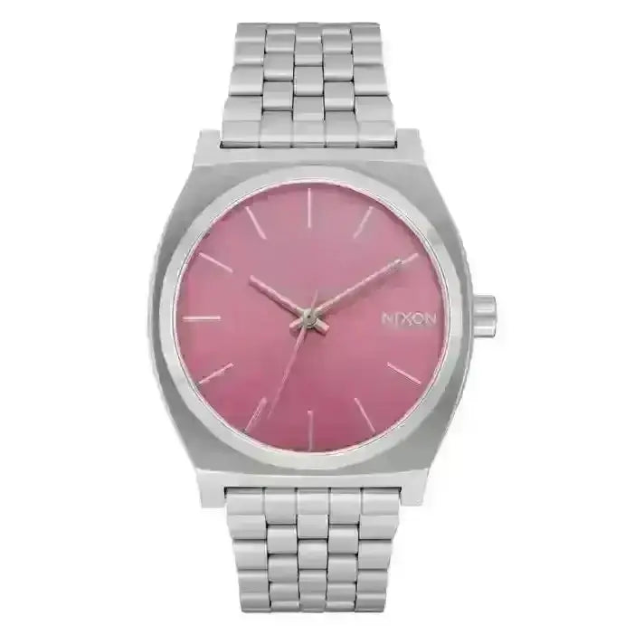Nixon Time Teller Watch Silver / Pink 