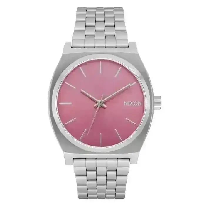 Nixon Time Teller Watch Silver / Pink 