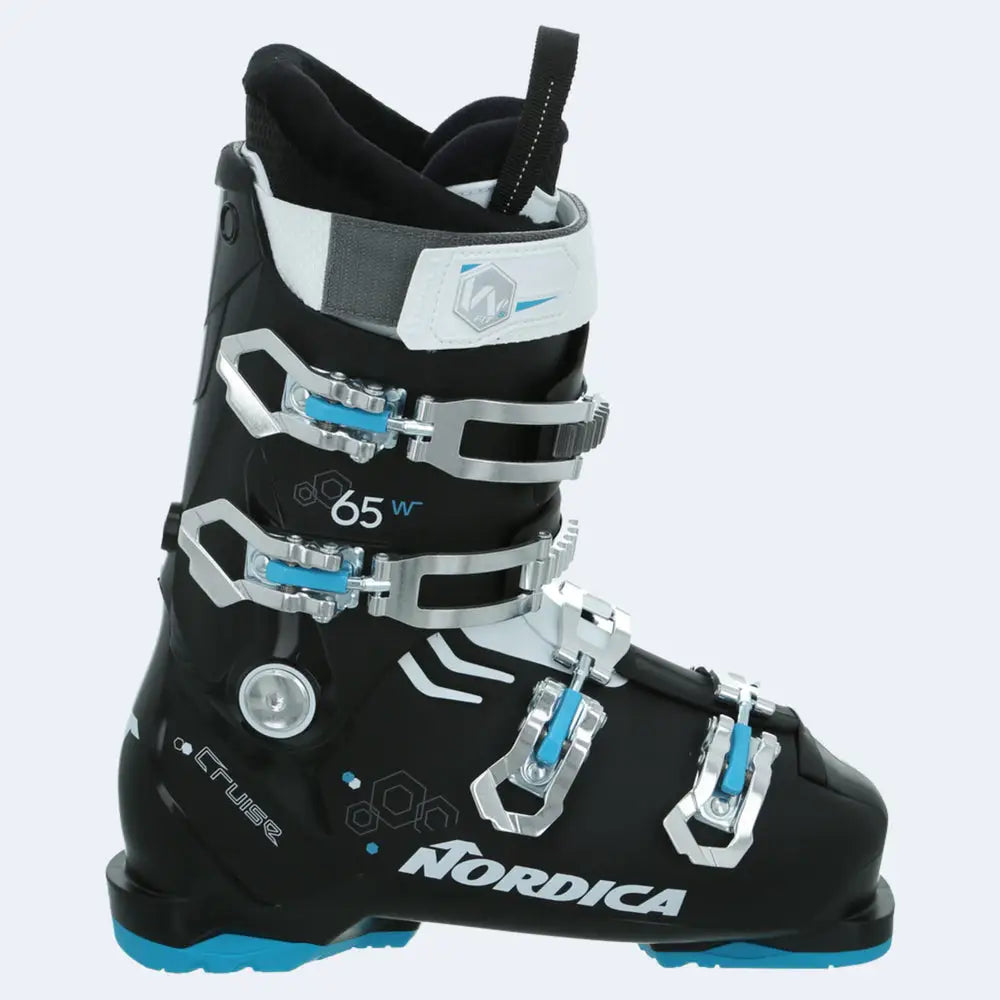 Nordica The Cruise 65W Womens Ski Boots 2023 - Black / White / Blue / 23.5