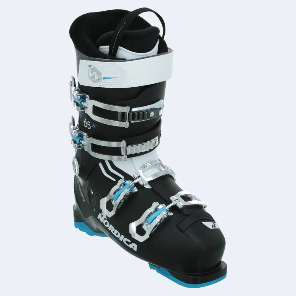 Nordica The Cruise 65W Womens Ski Boots 2023 - Black / White / Blue / 23.5