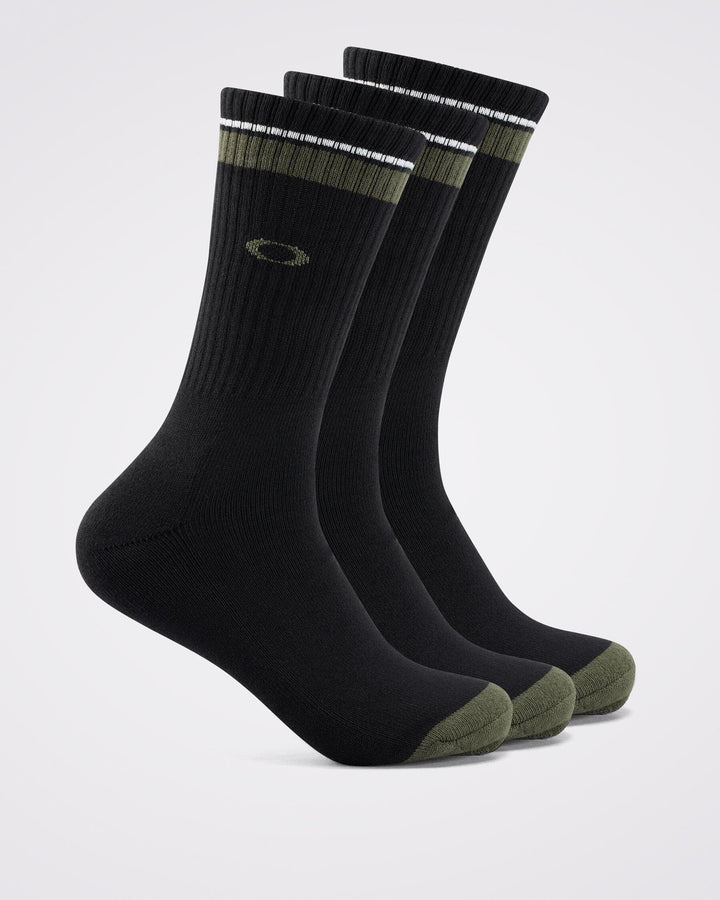 Oakley Essential 3 Pack Socks Blackout M 
