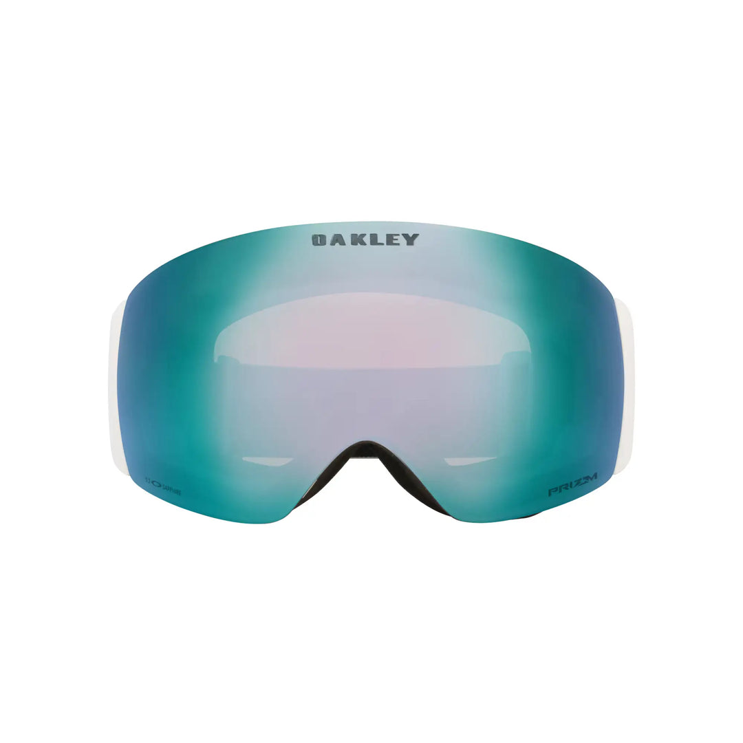 Oakley Flight Deck Pro M Snow Goggles - Matte White | Prizm Sapphire / Prizm Iced Iridium