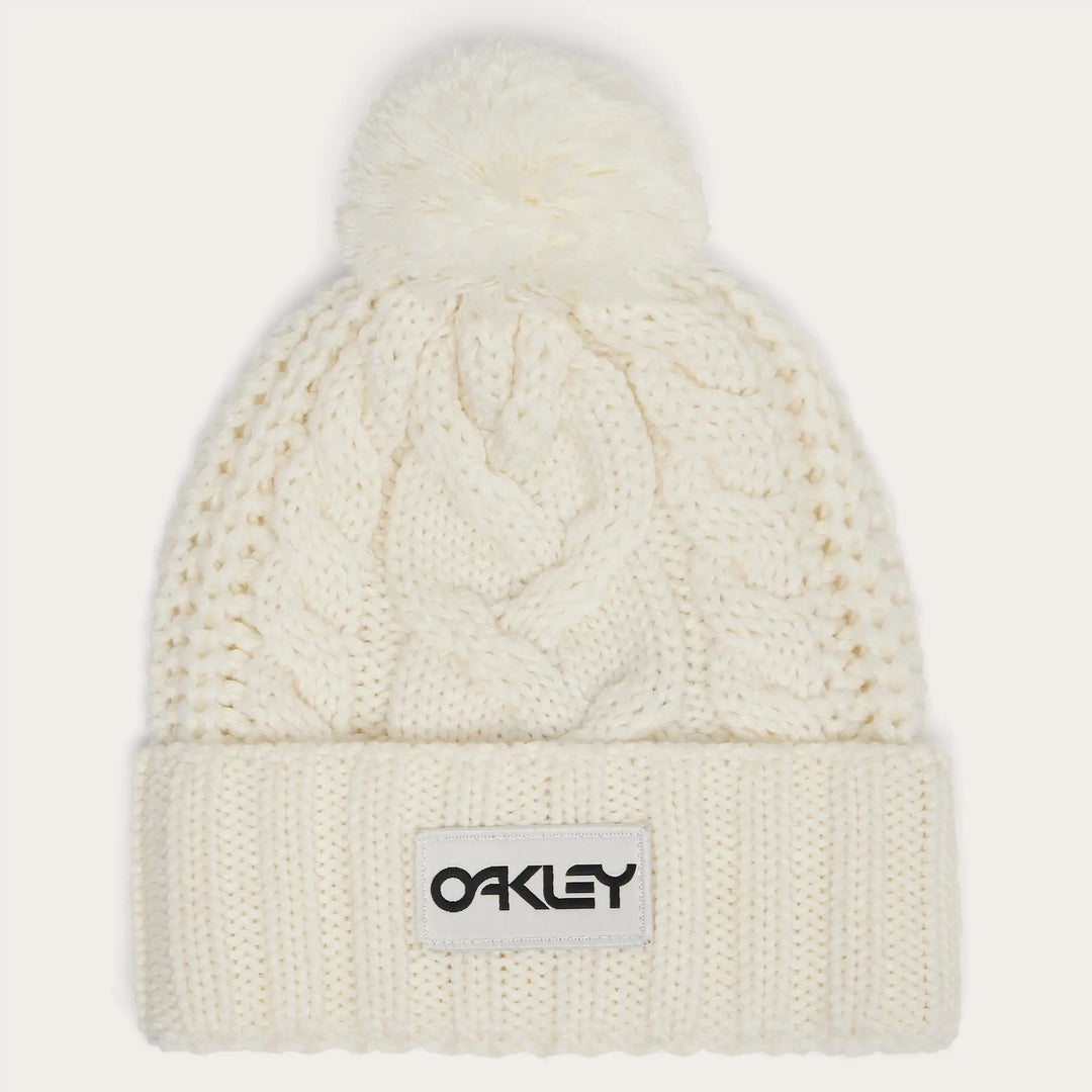 Oakley Harper Pom Beanie - Arctic White / Blackout