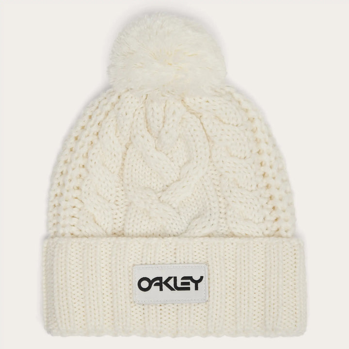 Oakley Harper Pom Beanie - Arctic White / Blackout