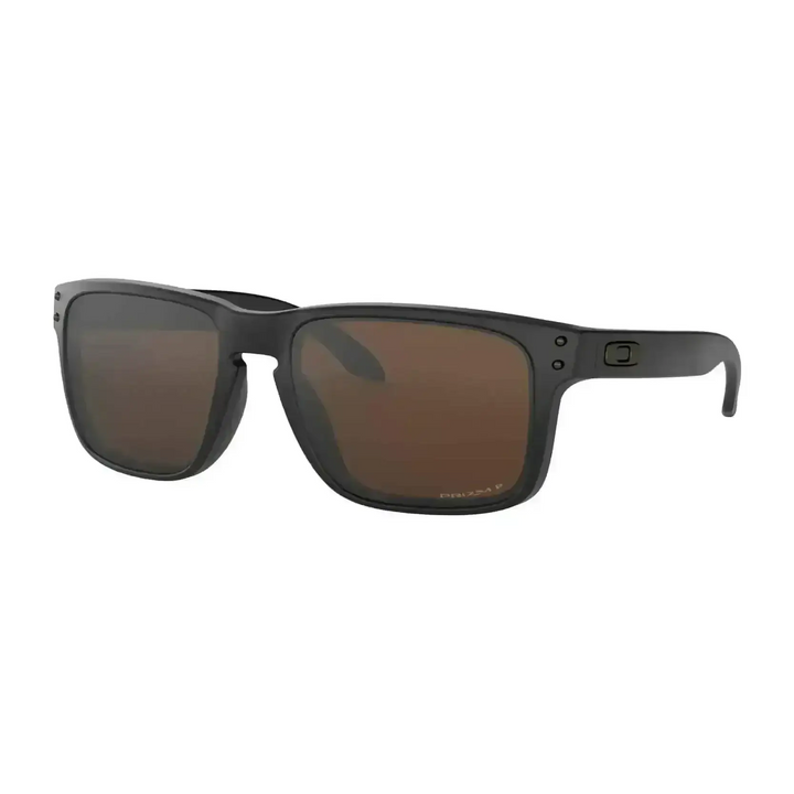 OAKLEY HOLBROOK POLARISED SUNGLASSES MatteBlackPrizmTungstenPol 