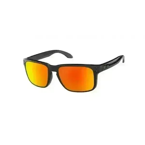 Oakley Holbrook Polarised Sunglasses Polished Black / Prizm Ruby Polar 