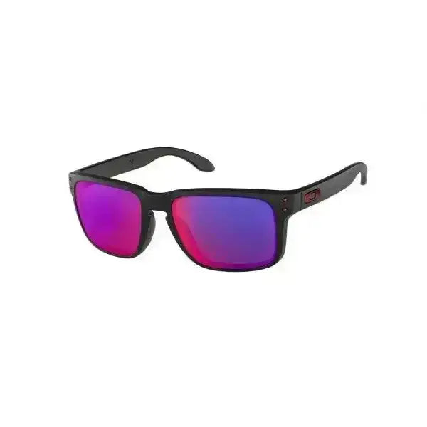 Oakley Holbrook Sunglasses Matte Black / Positive Red Iridium 