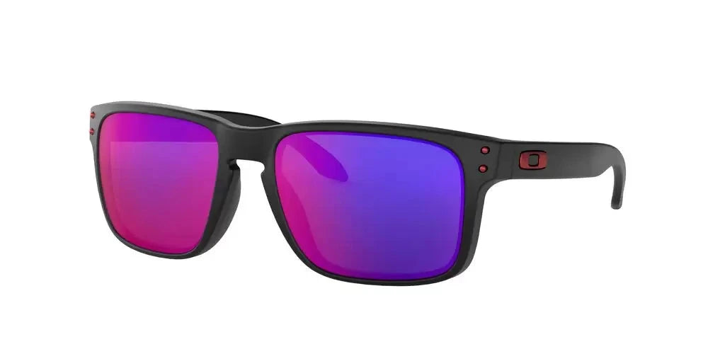 Oakley Holbrook Sunglasses Matte Black / Positive Red Iridium 