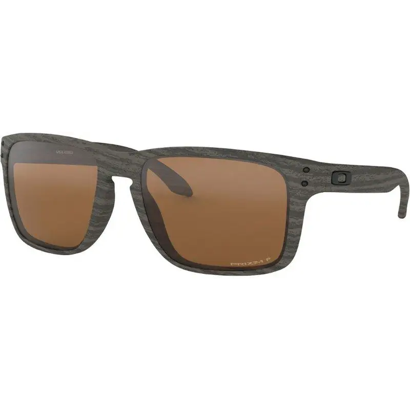 Oakley Holbrook XL Polarised Sunglasses Woodgrain / Prizm Tungsten Polar 