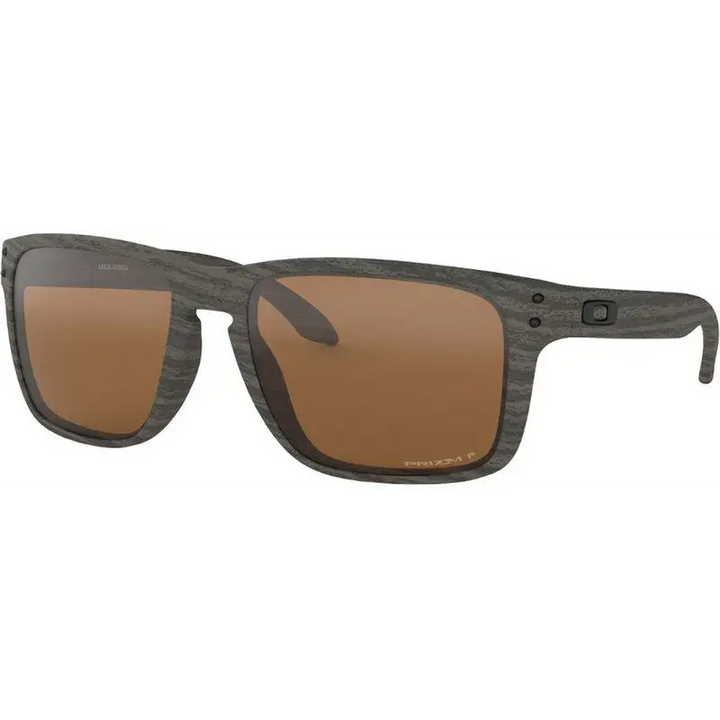 Oakley Holbrook XL Polarised Sunglasses Woodgrain / Prizm Tungsten Polar 