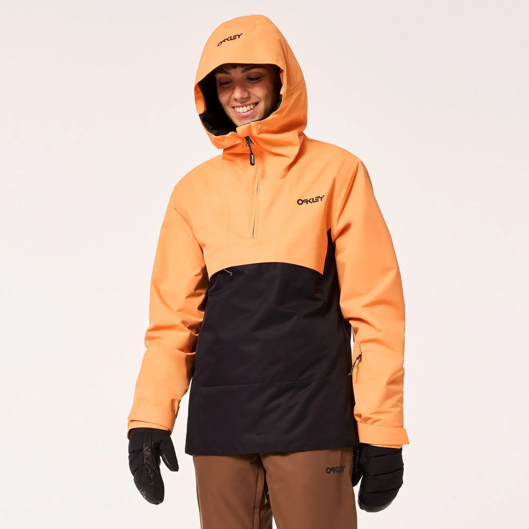 Oakley Holly Womens Anorak Blackout/Soft Orange M 