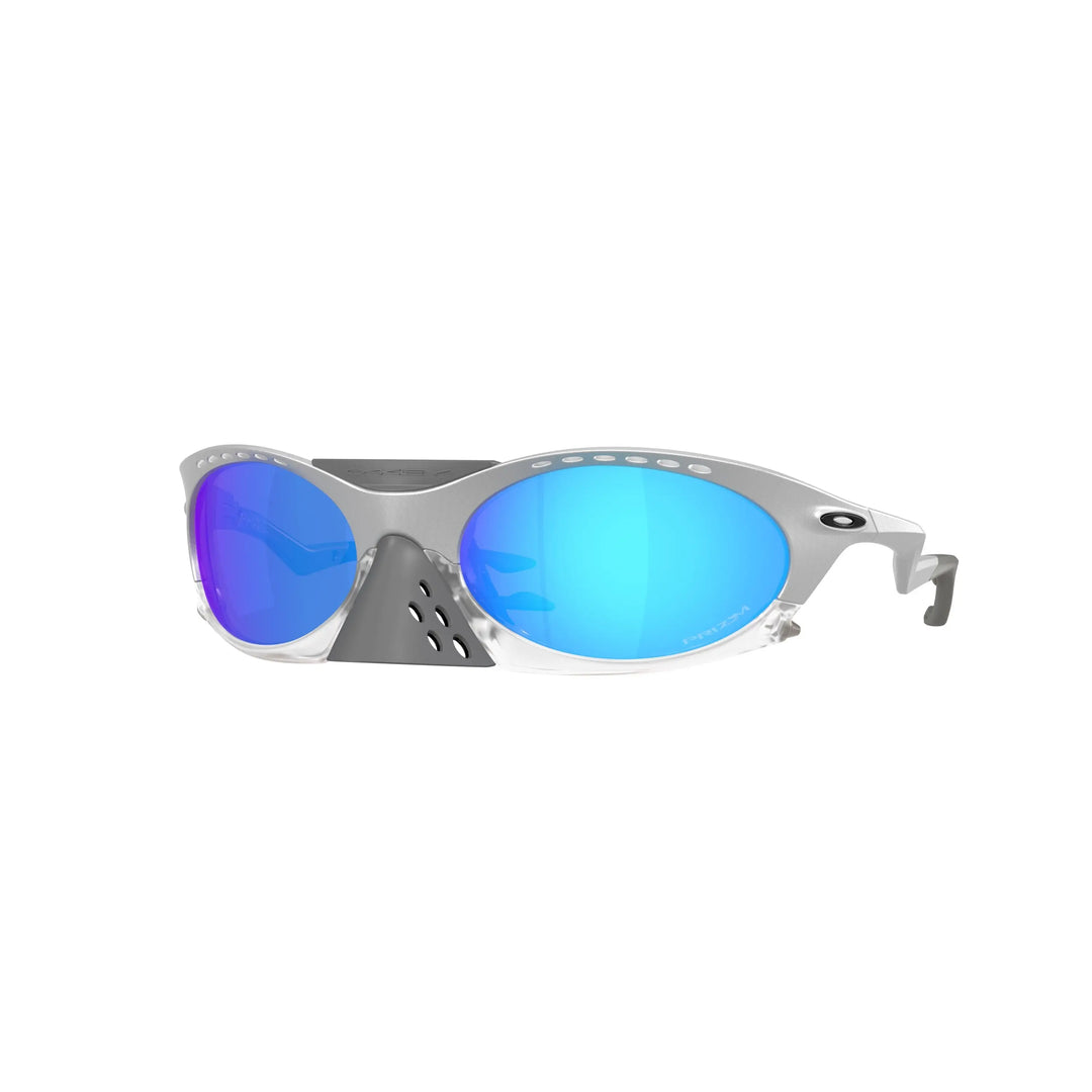 Oakley Plantaris Sunglasses - X-Silver / Prizm Sapphire
