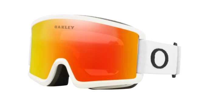 Oakley Target Line S Iridium Goggles 2025 Matte White / Fire Iridium 