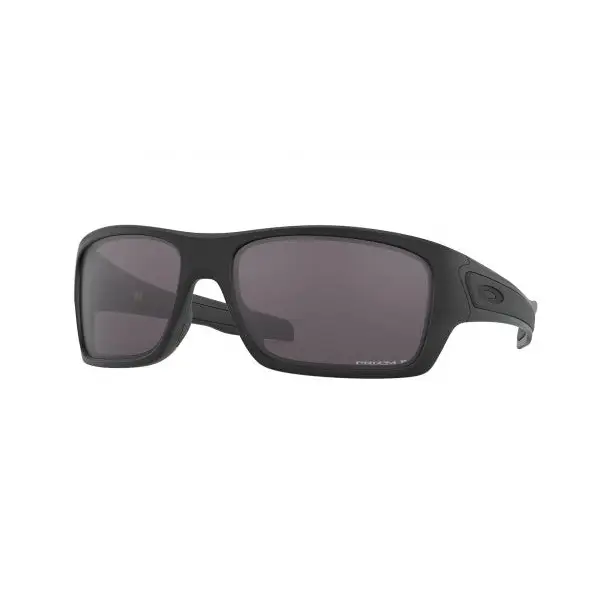 Oakley Turbine Polarised Sunglasses Matte Black / Prizm Grey Polar 