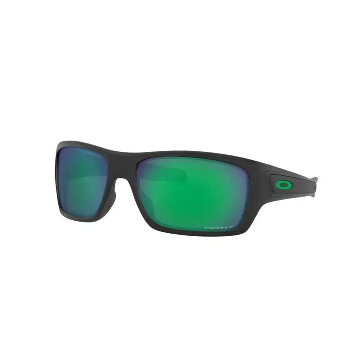 OAKLEY TURBINE SUNGLASSES Matte Black Prizm Jade Polar PT 