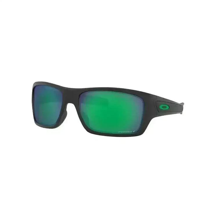 OAKLEY TURBINE SUNGLASSES Matte Black Prizm Jade Polar PT 