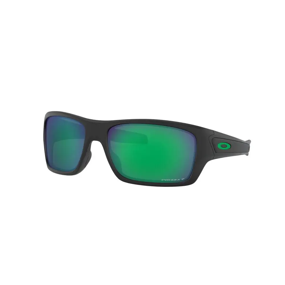 OAKLEY TURBINE SUNGLASSES Matte Black Prizm Jade Polar PT 