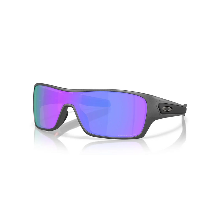 Oakley Turbine Rotor Polarised Sunglasses Matte Steel / Prizm Violet Polar 