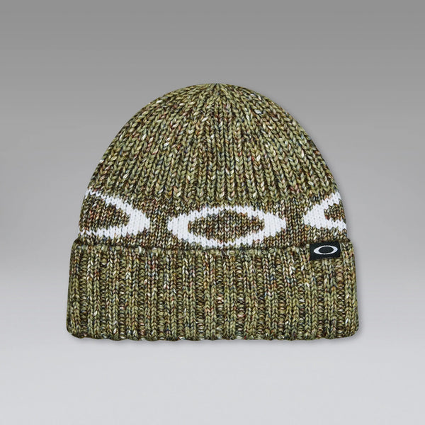 Oakley W. Ellipse Ribbed Beanie - Faded Green