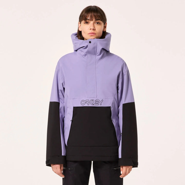 Oakley Womens TNP TBT Insulated Anorak Blackout / New Lilac XS 