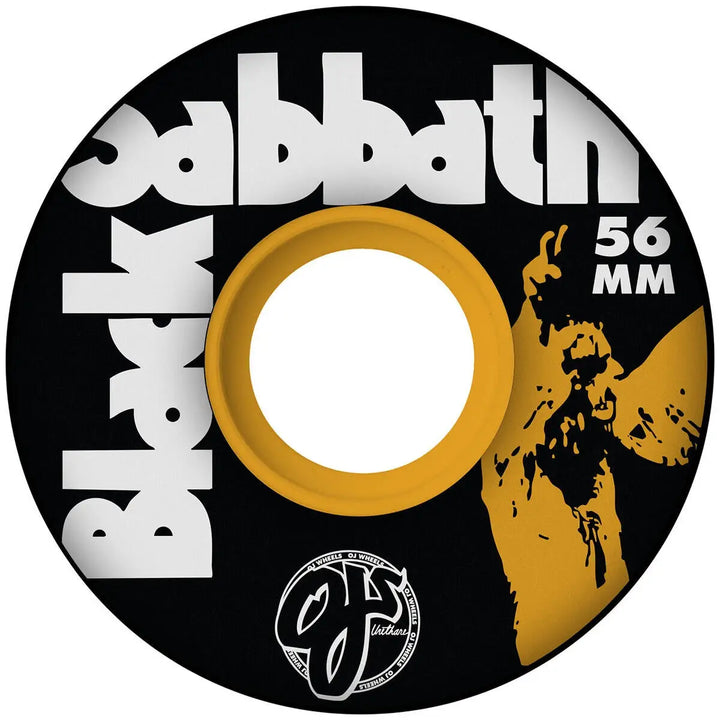 OJ Black Sabbath Vol 4 Keyframe Black 78A Skate Wheels - 56mm