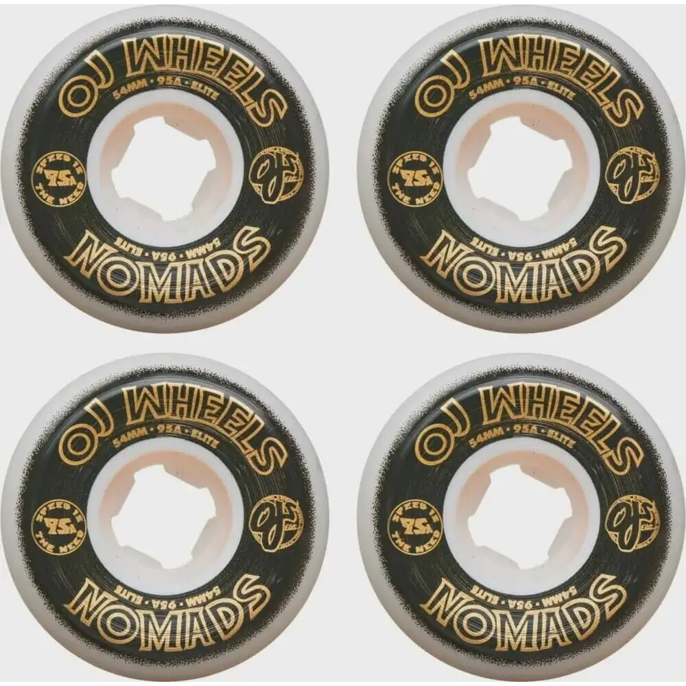 OJ Elite White Nomads Skateboard Wheels 