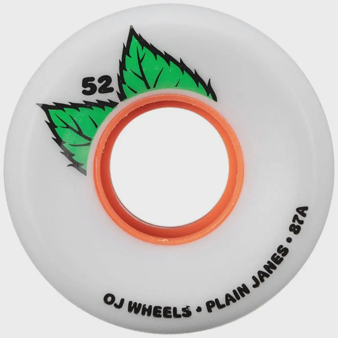 OJ Plain Jane Keyframe White Skateboard Wheels 
