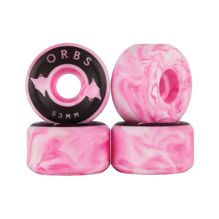Orbs Specters Swirls 99A Wheels - Pink/White / 53mm