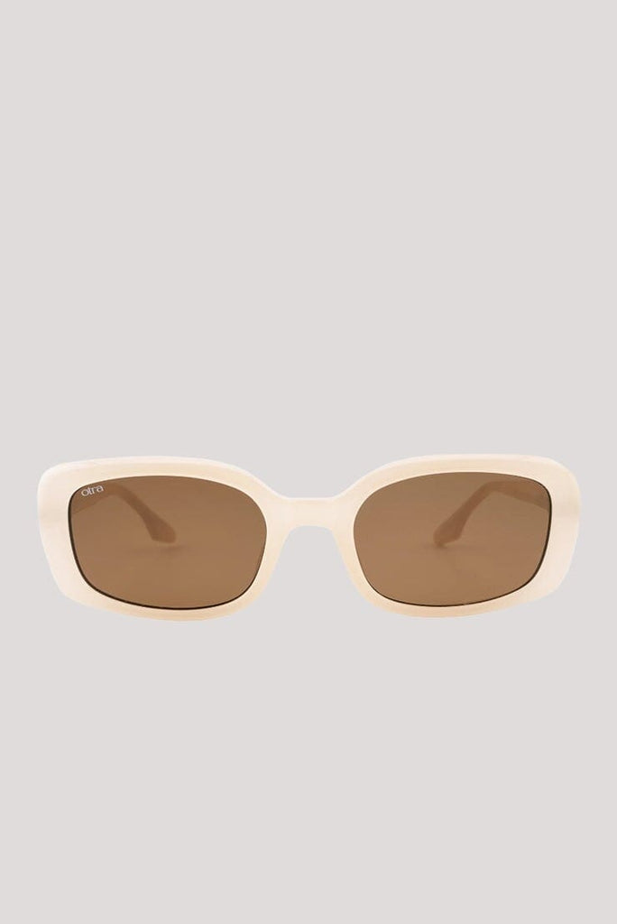 Otra Daisy Sunglasses Frosted Ivory / Brown 