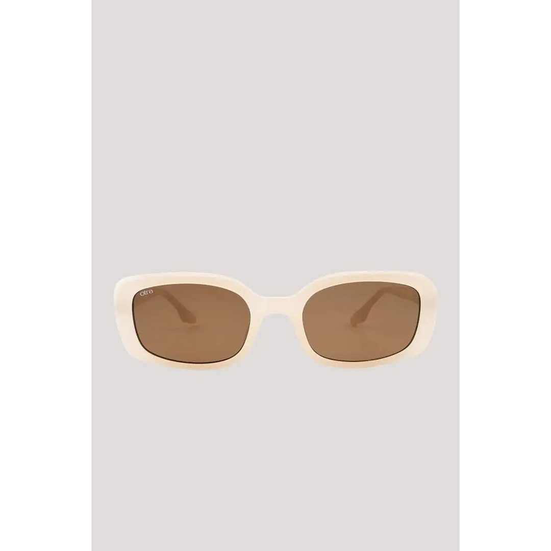 Otra Daisy Sunglasses Frosted Ivory / Brown 